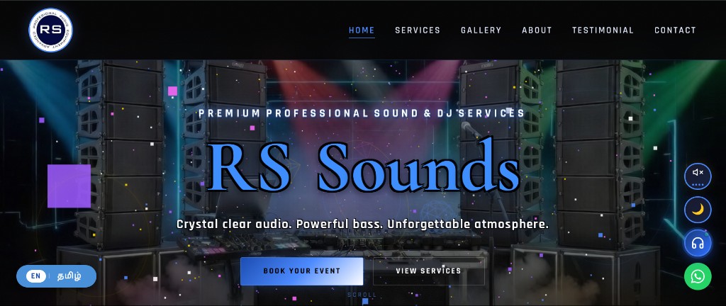 RS Sounds & Lights website